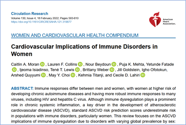 joyfuldockemi's tweet photo. Celebrating❤️month by doing what I love, tackling race &amp; sex #disparities in #CVD! And what better way than by working with this diverse crew of brilliant minds like @NanetteWenger @avery_calhoun22 @nourbeydounn &amp; many more! Thank you @CircRes &amp; #PCD @ELS_Cardiology! #WIC https://t.co/J6fRBcAsNU