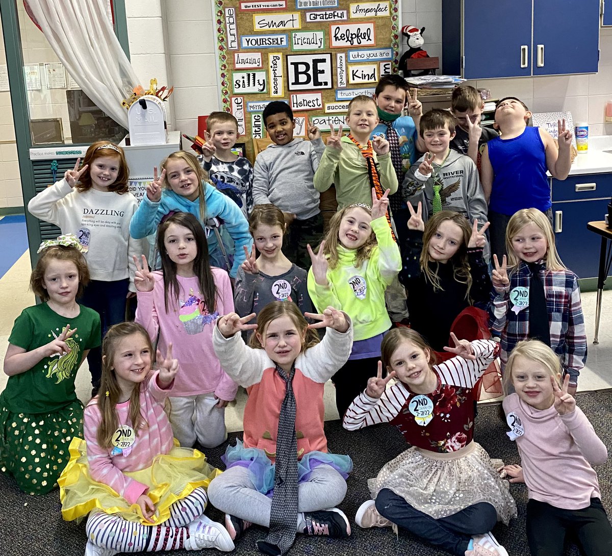 Had so much fun celebrating Two’s Day with my 2nd graders on 2-22-2022! #pinespride #22222Day #secondgraderocks