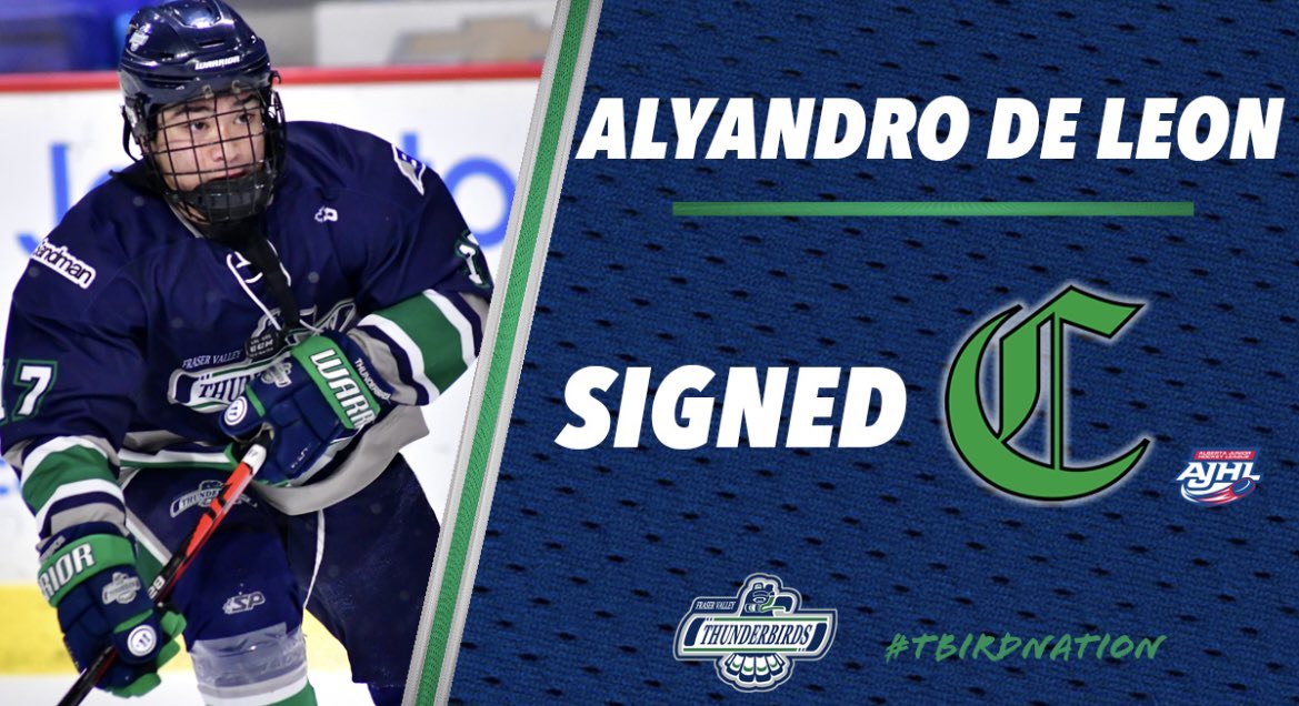 FVTBirds_AAA's tweet photo. Congrats to @BCEHL U18AAA Goal Scoring Leader Alyandro De Leon on signing Junior A with the Sherwood Park Crusaders of the AJHL. @SPcrusaders @TheAJHL  #TBirdNation https://t.co/ByD6Wea4f9