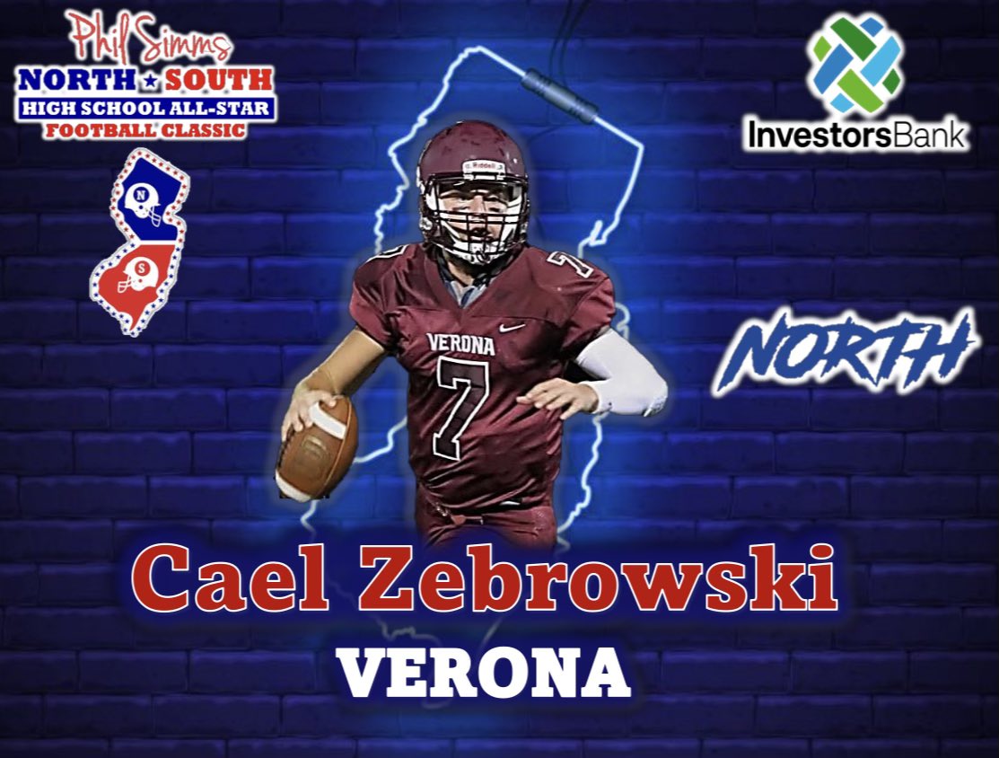 ZebrowskiCael's tweet photo. Honored to be selected to play in the Phil Simms North South game!! @PSimmsNoSoGame https://t.co/72FiUaotYS