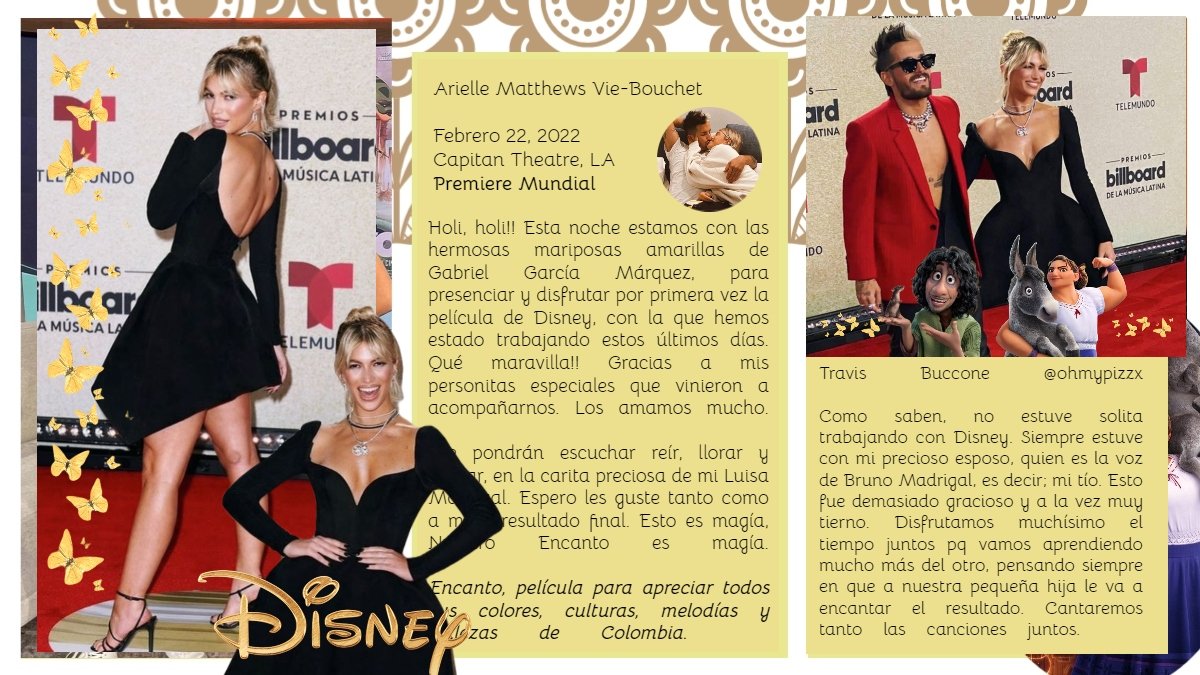 trazadoenMorat's tweet image. • • • 🌸 Premiere Mundial.
"Colombia te quiero tanto, me sigue enamorando tu 𝗘𝗻𝗰𝗮𝗻𝘁o"

¡Holi! Aquí una Madrigal. Estoy desde el Capitan Theatre, en los Ángeles, para disfrutar de Encanto con todos ustedes. ¡Muchas gracias!
🕯️ • #RPEncanto