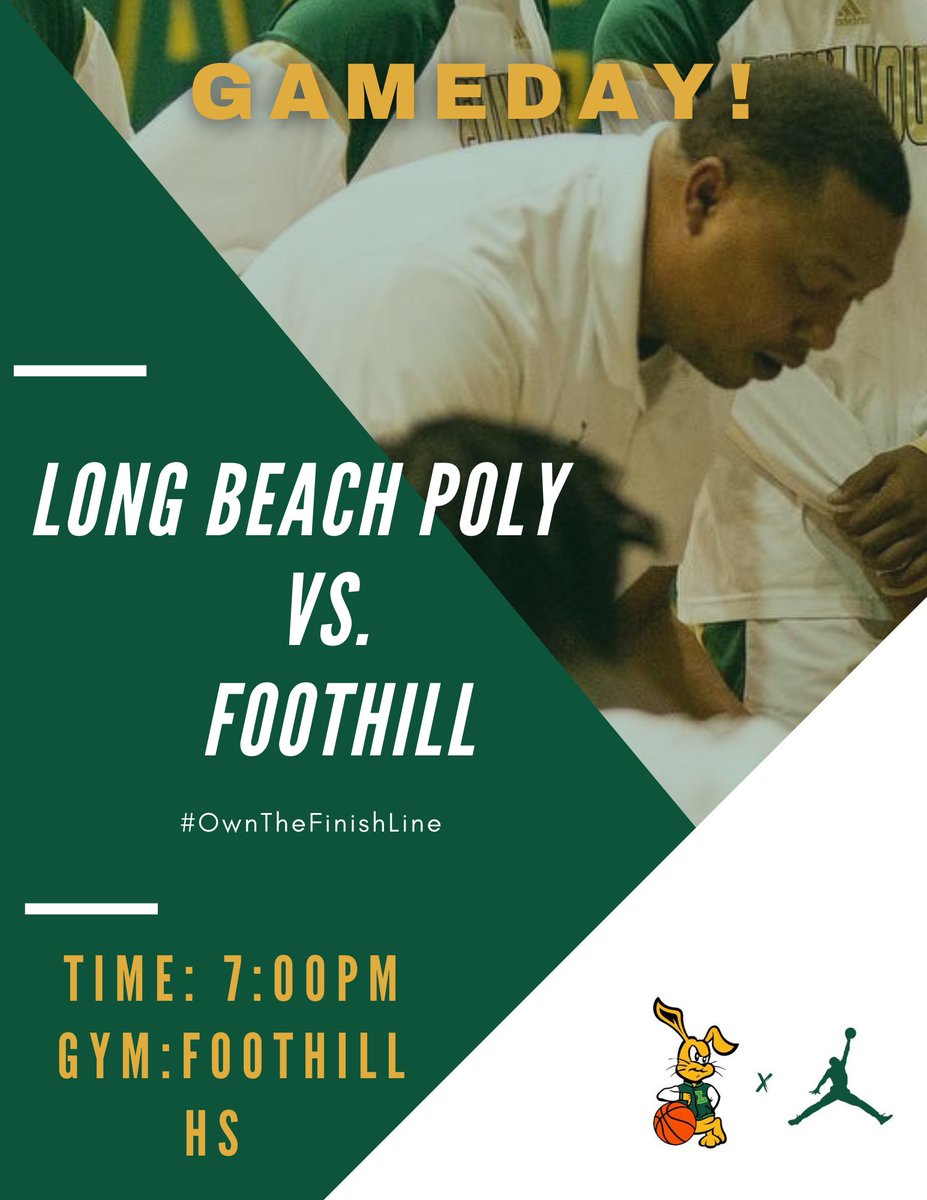 LBPolyHoops's tweet photo. GAMEDAY FOR THE JACKRABBITS 🤘🏾

Tonight your jackrabbits will be competing in the 4th round of Playoffs on the road against Foothill. Game time is at 7:00pm and we hope to see you there! Ticket link is available below. 

🏀🆚 Foothill
🕕 7:00pm
📍 Foothill

#OwnTheFinishLine https://t.co/nebMYlXiGU