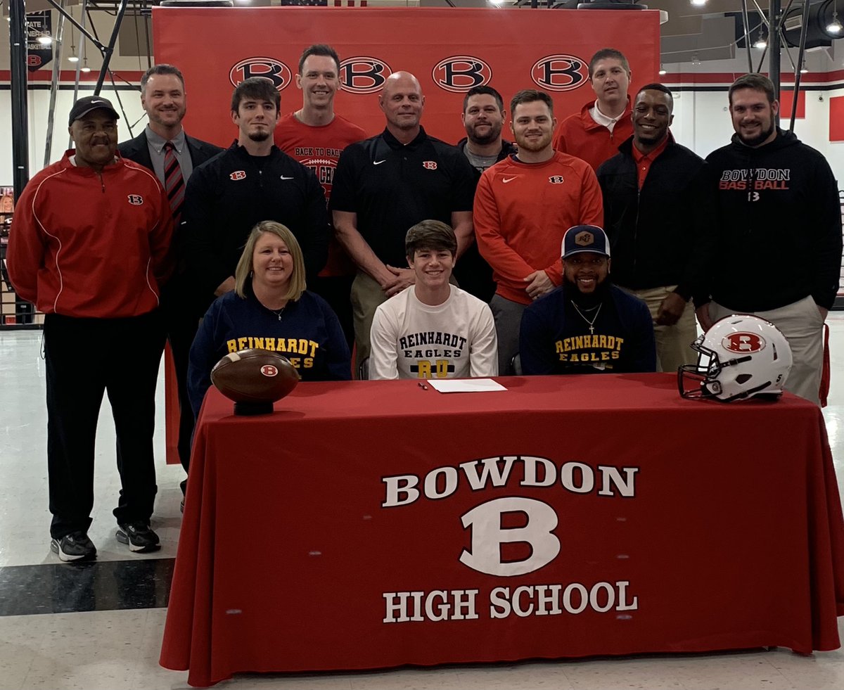bowdonrecruits's tweet photo. Congrats to 2022 Red Devil WR/DB @Andrewhopson18 on signing his letter of intent to continue his education and play football @ReinhardtFB. Proud of all the things he did for this community the last 4 years. @scottkcowart44 @GlenHarding10 @Coach_JMiller @CoachPob https://t.co/Un7Gazzh1l