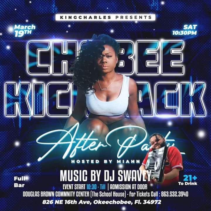 DolphinsNation4's tweet photo. #MarkYourCalendar #Share #Tag #Repost #EarlyArrivalStronglySuggested

Saturday March 19th ....... Chobee Kickback After Party @ Douglas Brown Community Center 826 NE 16th Avenue Okeechobee FL 34972,etc...... Music By: DJ Swavey 🎧🎶 spinning on the 1's &amp; 2's,etc....... https://t.co/INzWv0mbtT