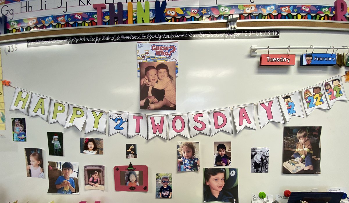 cpeshmoore's tweet photo. My 2nd graders did so many fun things today on “2’s Day” 2-22-22💕🎉I hope the activities we did today stay with them a lifetime. One of the best was trying to guess who was who when they were 2🤔🧐I even found my 2 year old pic🎉@TISDCPES https://t.co/P7mD6ChphA