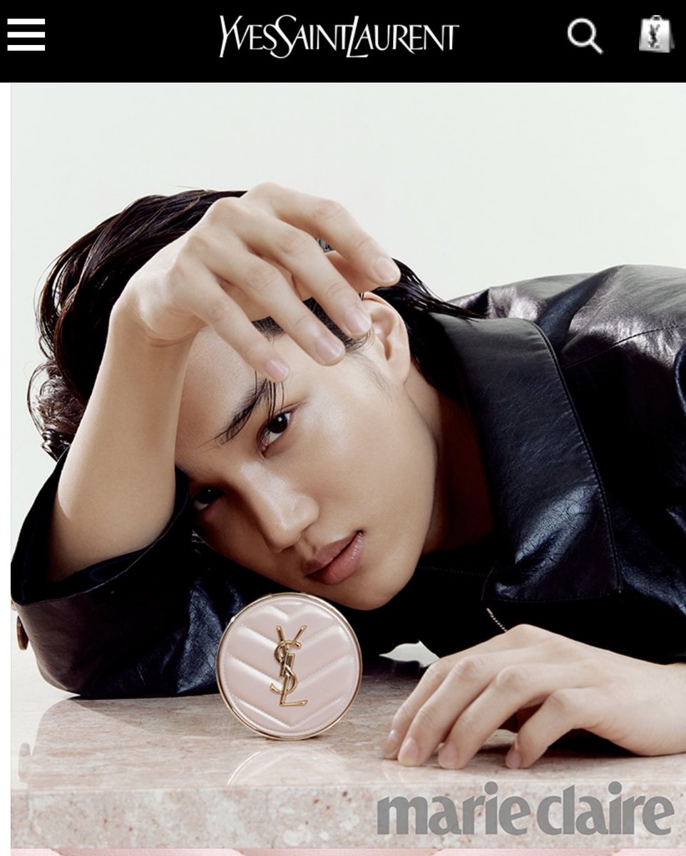 KAI on YSL Beauty Korea website 💗 #KAIxYSLBeauty yslbeautykr.com/ko_KR/touc_ecl…