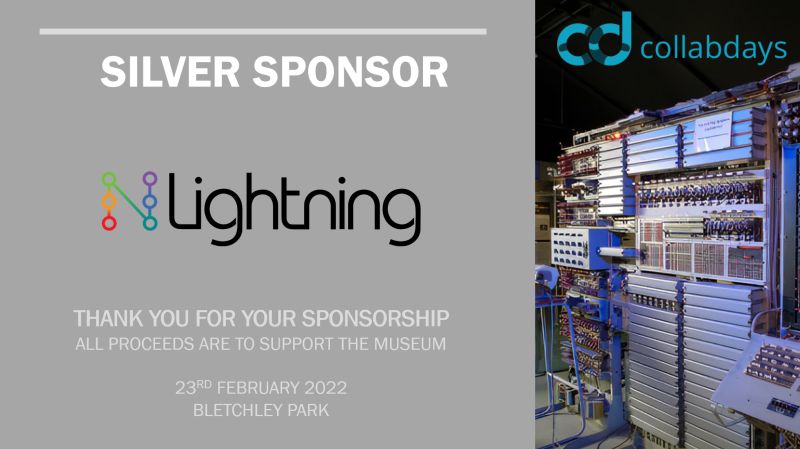 NLightningTech's tweet photo. NLightning is excited to be sponsoring @CollabDays_Park! If you're at #CollabDaysBletchley today, see us about one-to-one #PowerPlatform, #SharePoint, and #MicrosoftTeams coaching! https://t.co/ul2KgQdGRo