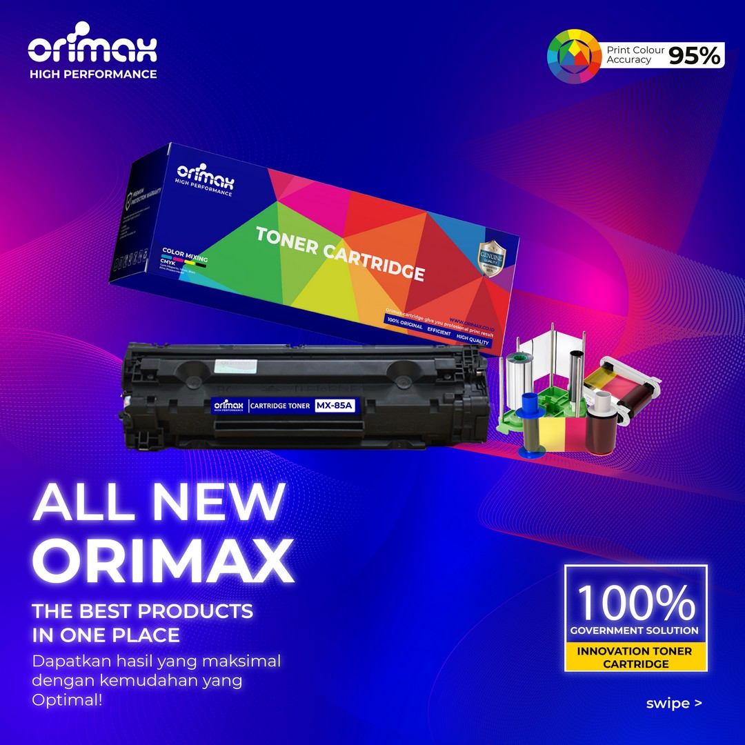 orimax_id's tweet photo. All New Orimax - The Best Products
Dapatkan hasil yang maksimal dengan kemudahan yang optimal!
#TonerSejutaUmat #OrimaxCartridge #GovernmentSolution https://t.co/BPW9aQhHyH