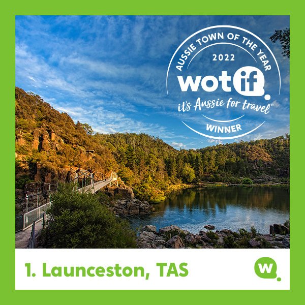 This just in! The Wotif Aussie Town of the Year for 2022 is... Launceston, Tassie! 🏆 With it’s gorgeous historic cityscapes, stunning natural beauty, and incredible food and wine, Launceston really showcases Australia’s natural beauty 😍 We 💚 you Launnie, congrats!