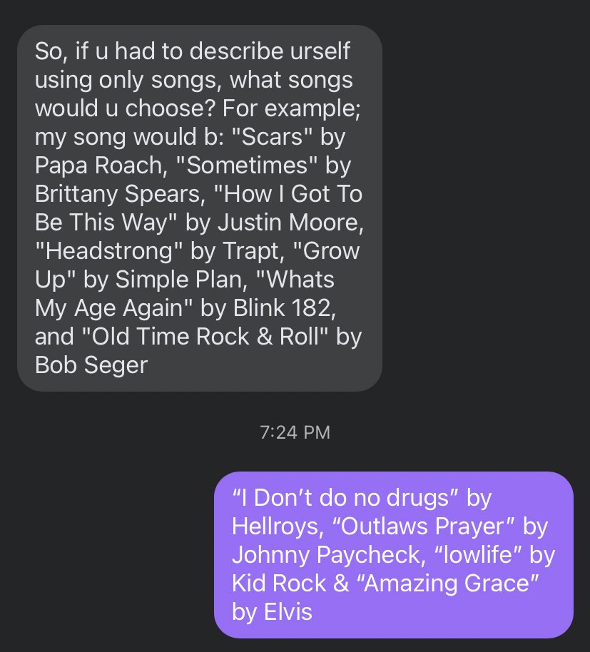 SlickNick11's tweet photo. When someone ask you to list songs that describe you. You start with a @the_hellroys song. If she doesn’t know who they are, she’s not the one. #Hellroys #Facebookdating https://t.co/0AVzmQDhb1