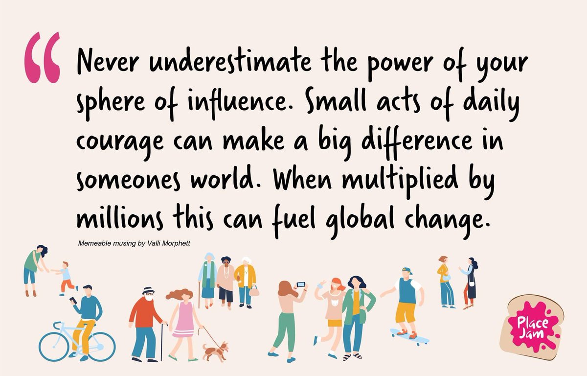 Brawlix's tweet photo. Let’s harness our collective spheres of influence for the multiplier effect of #placemaking!
Vía @Morph_V of #PlaceJam and #PlacemakingAus https://t.co/7aD9YJ18SL