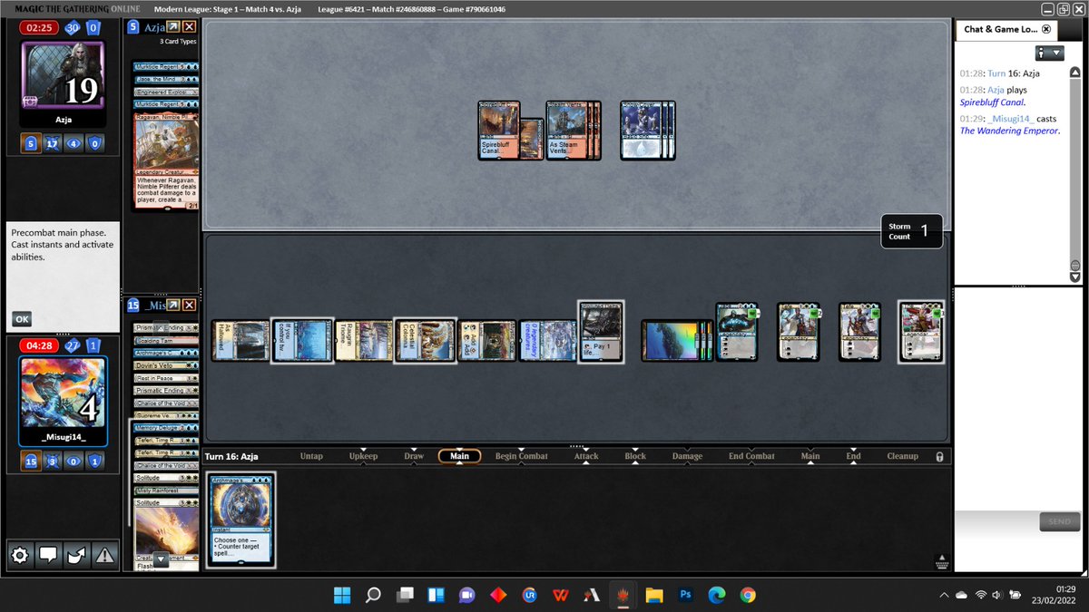 Matteo_Bubu's tweet photo. First trophy of the season! Kamigawa has helped a lot this archetype: lands are very useful, Emperor in a less "TapOut" shell is a must have and March is really very strong
Special Content > #AvengersAssembled
#GoIslands
#URloverPlaysBlueDecks
#VIVAJACE
@ModernDecklists https://t.co/OrJbyeXLW8