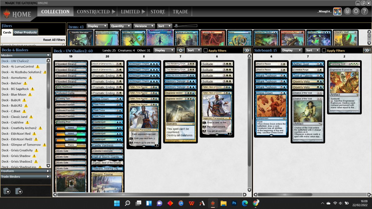 Matteo_Bubu's tweet photo. First trophy of the season! Kamigawa has helped a lot this archetype: lands are very useful, Emperor in a less "TapOut" shell is a must have and March is really very strong
Special Content > #AvengersAssembled
#GoIslands
#URloverPlaysBlueDecks
#VIVAJACE
@ModernDecklists https://t.co/OrJbyeXLW8