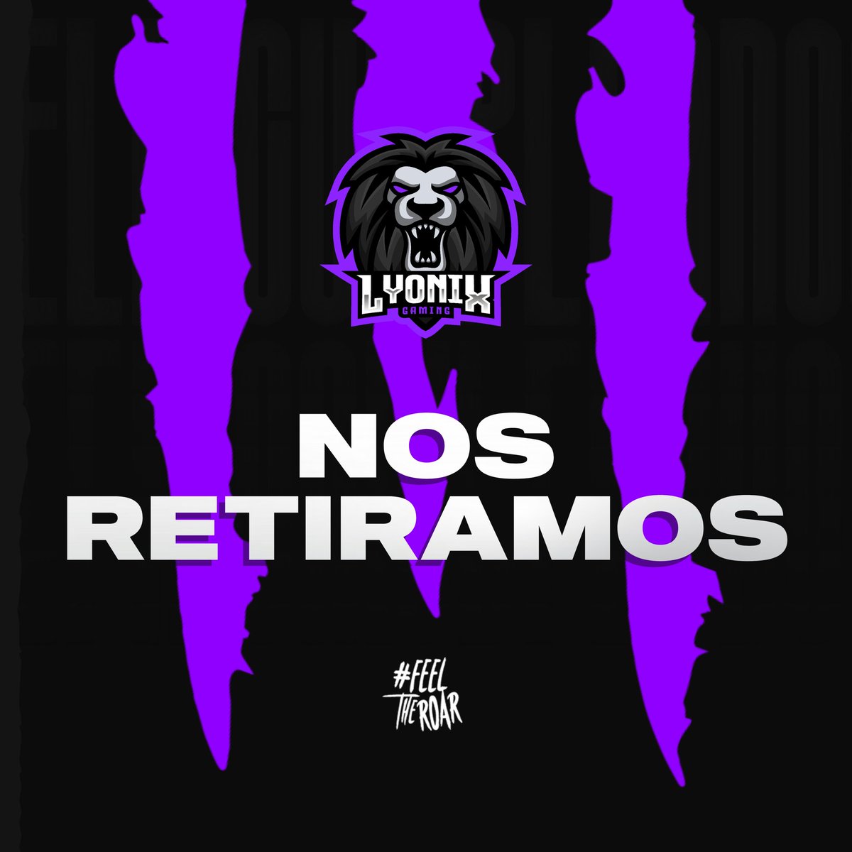[#GRACIAS] 

Tras una larga charla y al querer traer noticias positivas, no se logró... Se ha llegado un momento, los leones dejamos la selva y les damos las gracias, nos despedimos de los eSports y agradecemos el apoyo que nos brindaron

Esperamos verlos pronto... #FeelTheRoar🦁