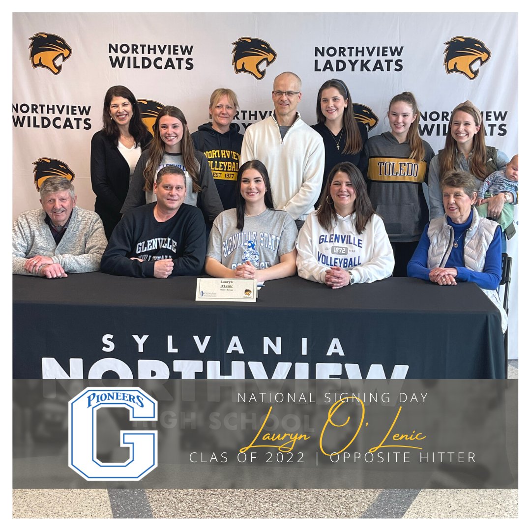 NVHSVBALL's tweet photo. ⚫️🟡 NATIONAL SIGNING DAY🟡⚫️

Congratulations to @lauryn_rose10 , Opposite Hitter, Class of 2️⃣0️⃣2️⃣2️⃣ • Signing to continue her volleyball career at @GSC_Volleyball.

#NationalSigningDay #GoCats #PointNorthview #NVVB #Numbers 😼🏐 https://t.co/01NVxw9dqu
