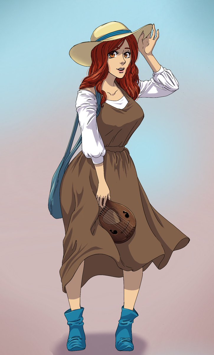 sketchy013's tweet photo. Constance Pc for @UnreliableDnD campaign. https://t.co/y4BqXl077W