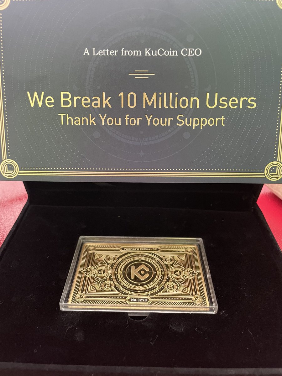 LisaNEdwards's tweet photo. 🎉CONGRATULATIONS 🎉 @kucoincom for reaching 10 Million Users!!! Huge THANK YOU for sending me one of the Thousand Gold cards!!! ♥️
Join me trading there https://t.co/CC8ky9SbgQ https://t.co/FW6cSCHpUp