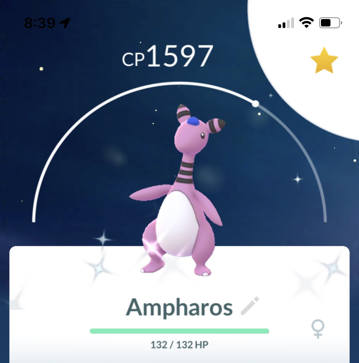 Strawbe54542302's tweet photo. OMG!!!! My Second Raid!! 😱 I LOVE YOU!! 🥳 @PokemonGoApp #gaming  🥰🥰😍 You Are Mine!! ✨✨ #PokemonGoRaid #ampharosraid 💜 #February2022 #PokemonGoRaids 💖🍓#SupportIsEverything 🍓 Thank You @pokegenieinfo 😄 https://t.co/m4QiFwnce0