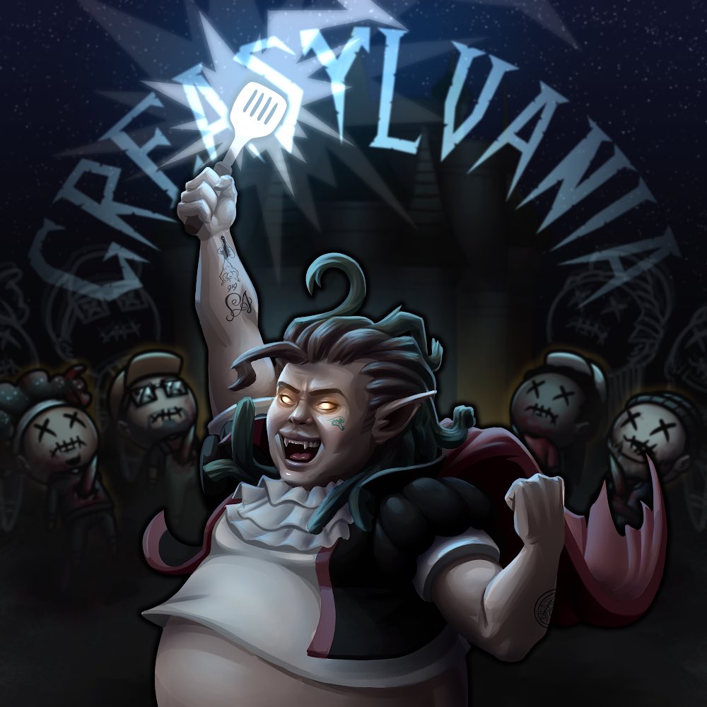 MrDaydreamArt's tweet photo. Cover art for @BigGREASEVS’s 

“GREASYLVANIA” 🧛‍♂️ https://t.co/XfRc95ORI1