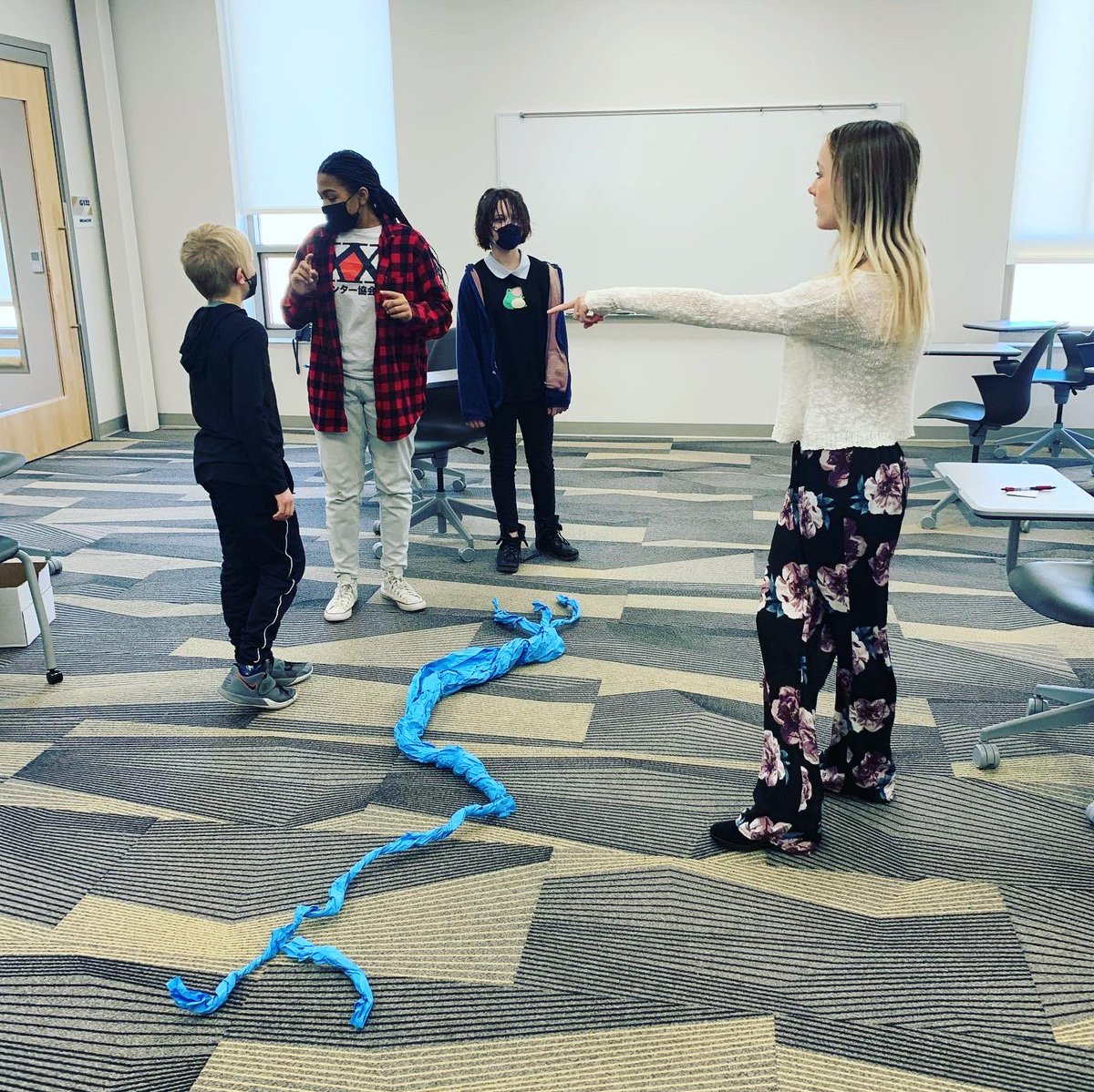 MAVSFACS's tweet photo. Back at Maize South Intermediate School with #266FutureTeachers. Ms. G leading a map activity and lesson about Egypt! So much fun to see student up and moving as well as note taking skills being taught to our 6th grade students! https://t.co/EFv4XI9qCz