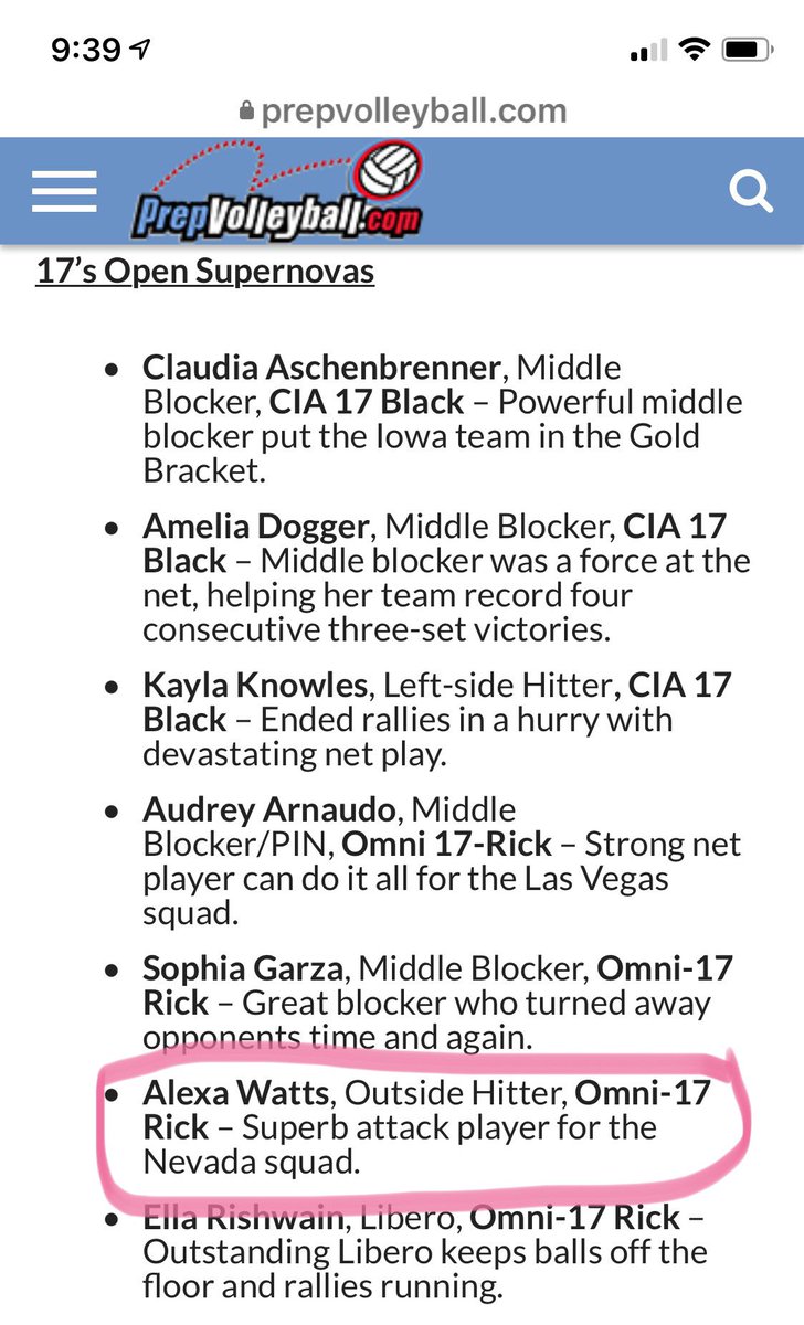 Thanks for the shoutout <a href="/PrepVolleyball/">PrepVolleyball.com</a> !! Had so much fun at the Vegas Classic Tournament. <a href="/OMNIvolleyball/">OMNI Volleyball Club</a>