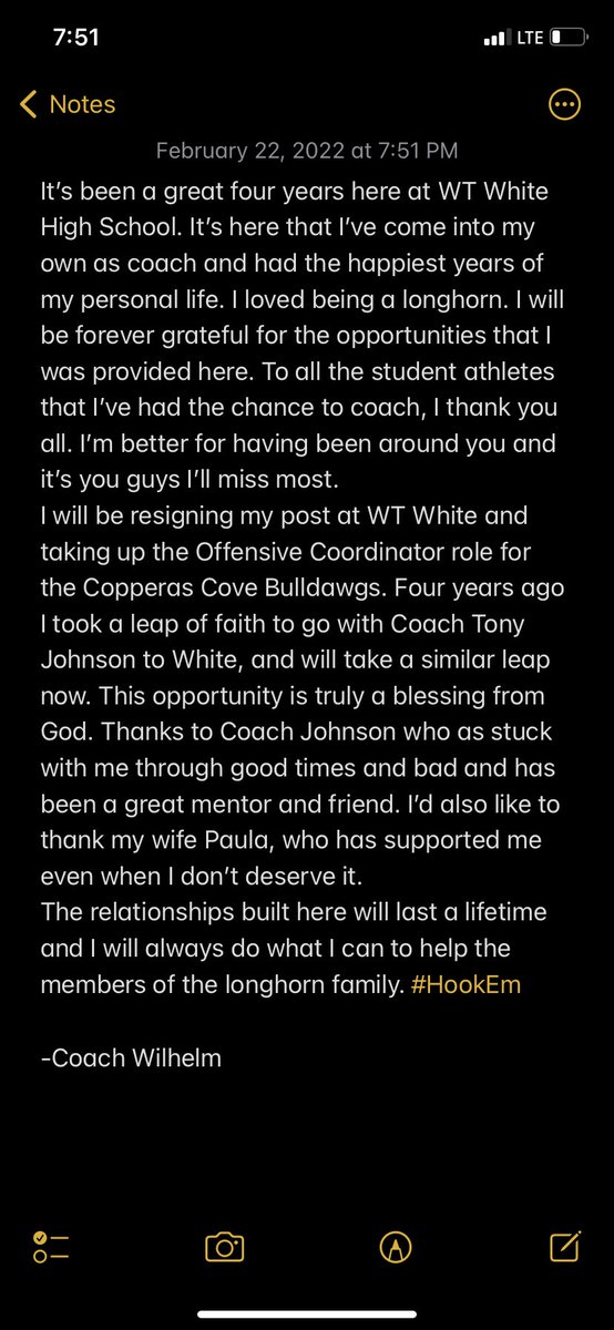 JoelWilhelm's tweet photo. Thank you @WTWLonghorns. Excited for the next chapter and will always cherish the last one. https://t.co/I1KjeJ1ctv