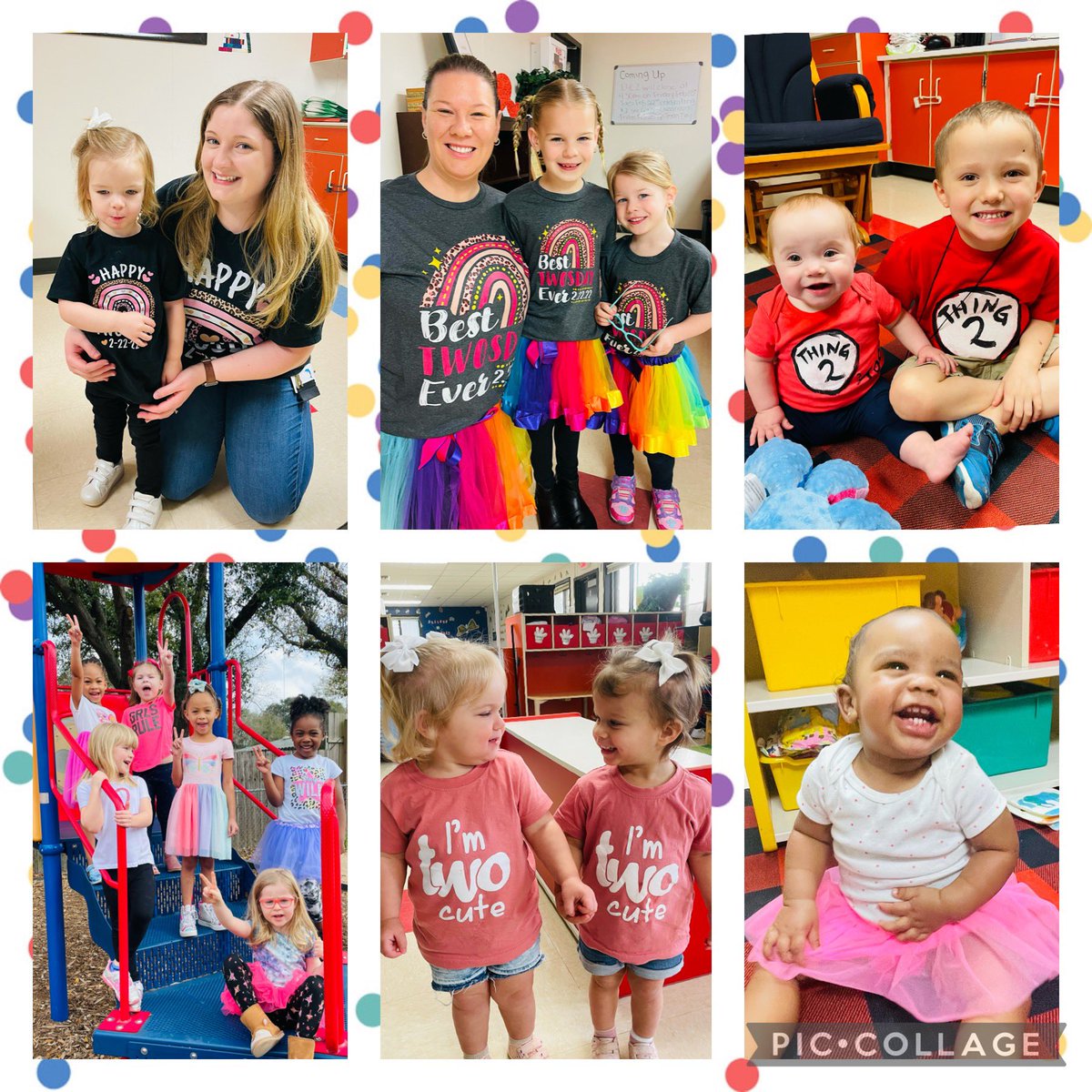 CFISDELC2's tweet photo. Happy TWOSDAY from ELC 2! #TeachingOnTwosday #Unforgetable #TwoCool @CFISDELCS https://t.co/C8exv17ySq