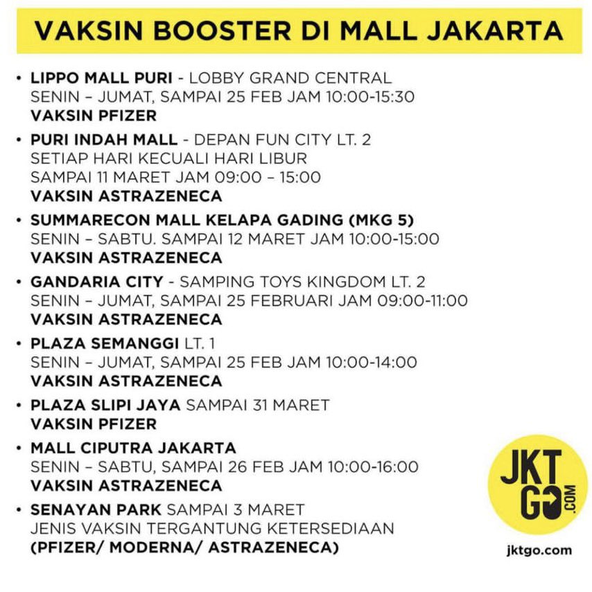 hermawan_devina's tweet image. Vaksin booster di mall Jakarta! Salam sehat &amp;amp; semoga bermanfaat.
