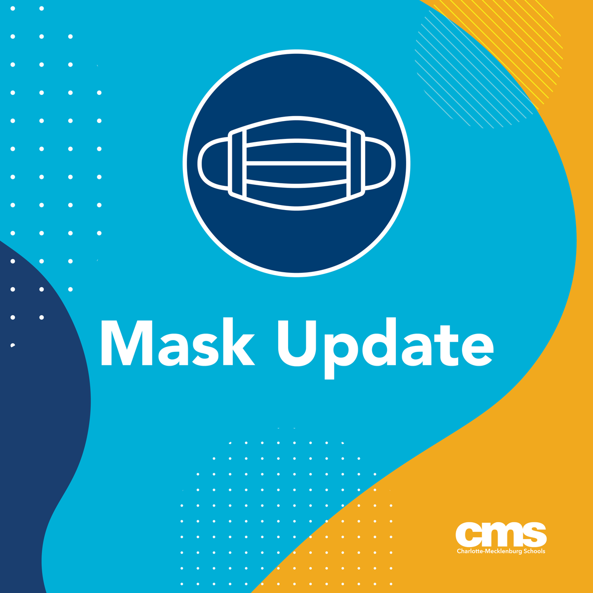 Charlotte-Mecklenburg Schools (@charmeckschools) on Twitter photo The Charlotte-Mecklenburg Board of Education <a href="/CMSboard/">CMS Board of Education</a> voted tonight to make masks optional in CMS schools beginning March 7. Learn more about the mask update. bit.ly/3sYYoKu The Charlotte-Mecklenburg Board of Education <a href="/CMSboard/">CMS Board of Education</a> voted tonight to make masks optional in CMS schools beginning March 7. Learn more about the mask update. bit.ly/3sYYoKu