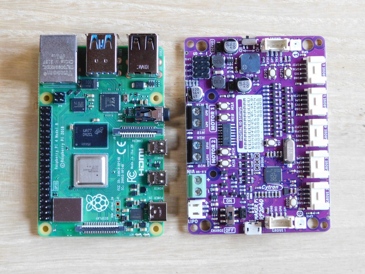 triring's tweet photo. この世界的な半導体不足で、入手困難と言われている #Raspi4 RAM4Gを入手した。
ついでに、#MakerPiRP2040 を2個ゲット

Raspberry Pi 4 Model B 8GB (RS) x 2
Cytron Maker Pi RP2040 x 1 https://t.co/2V5W7x0txZ