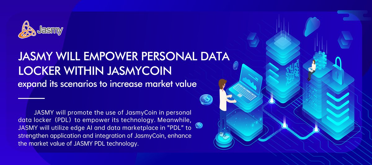 Jasmy will empower personal data locker within JasmyCoin. #jasmy