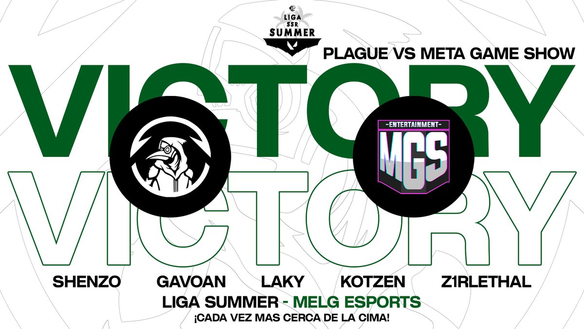 PlagueRavensGG's tweet photo. VICTORIA ⭐️
Logramos obtener nuestra segunda victoria en la Liga Summer by @melgesports .
Un notable 13-0 vs #MegaGameShow
Mañana a las 23:00Hrs
#GoPRS https://t.co/wWQlc3RPyd