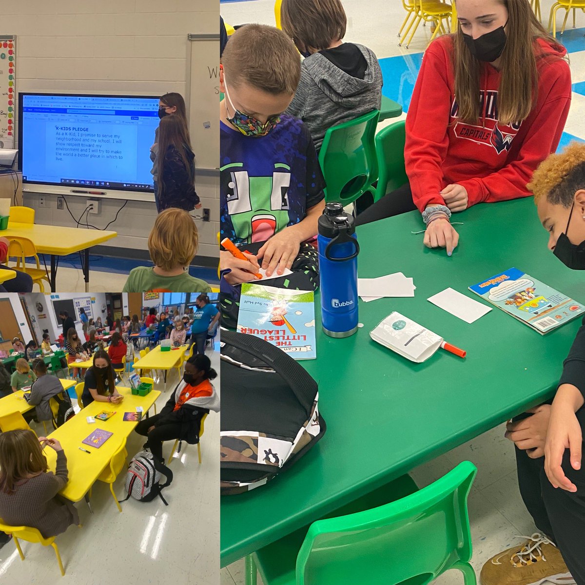 keylpclub's tweet photo. Emma and Emma did a great job with the K-kids, Key Club collaboration today! @matulaprincipal @LaPlataHS @keyclub @kiwanisofcc https://t.co/oSLsddWjKs