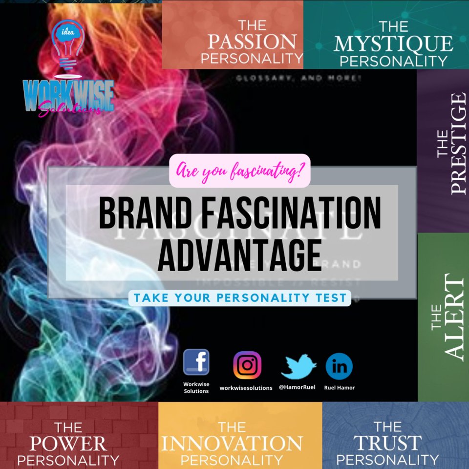 HamorRuel's tweet photo. What is your Fascination Advantage?,There are 7📌:
Power, Innovation, Passion, Prestige, Trust , Mystique, Alert
If you want to know yours, reach me thru https://t.co/eTW7Ph0d8Q and follow my social media.
#WorkwiseSolutions #VAforRealEstate #OnlineProfessional #OnlineServices https://t.co/u3K5ZJc3Fk