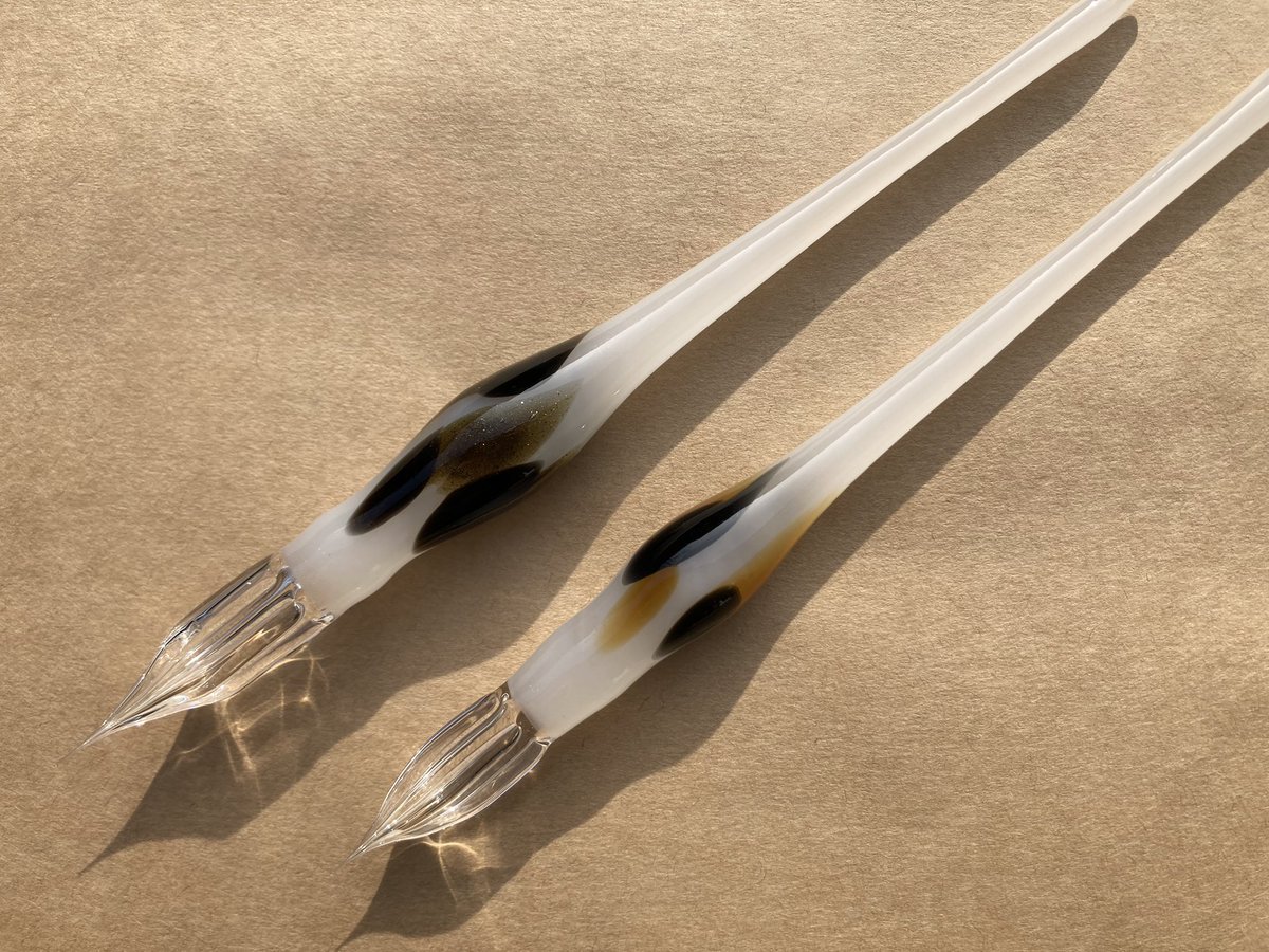 ガラス工房aun ラメみけ ガラスペン みけ ガラスペン