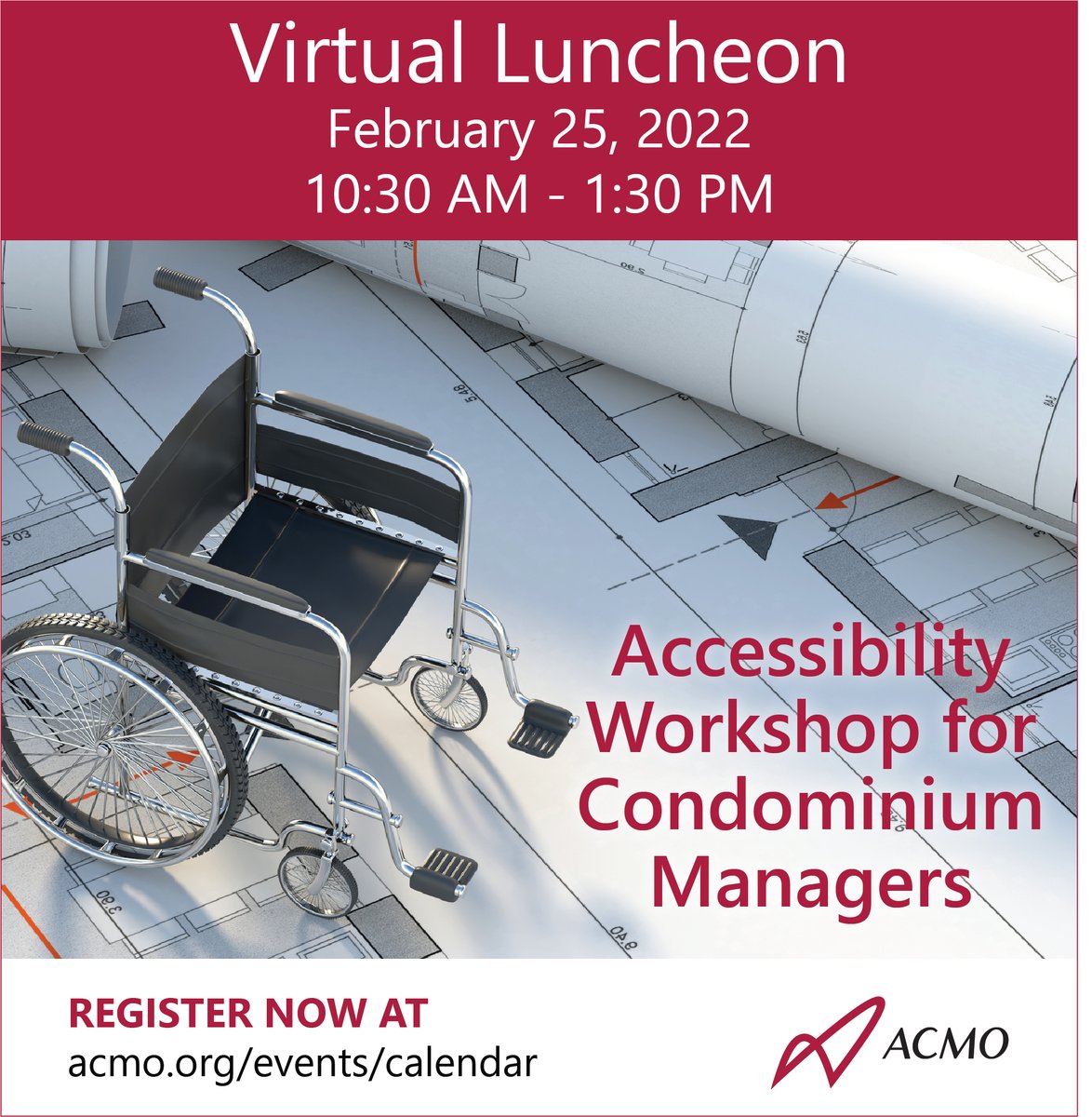 ACMO_org's tweet photo. Last chance to register for the "Accessibility Workshop for Condominium Managers," on Friday, February 25 @ 10:30 am. Don’t miss out! Register today at https://t.co/hOdbB1oPKR
#ACMOLuncheon #AccessibilityInCondos #CondoManager #AccessibilityWorkshop https://t.co/1bqZXFAq3R