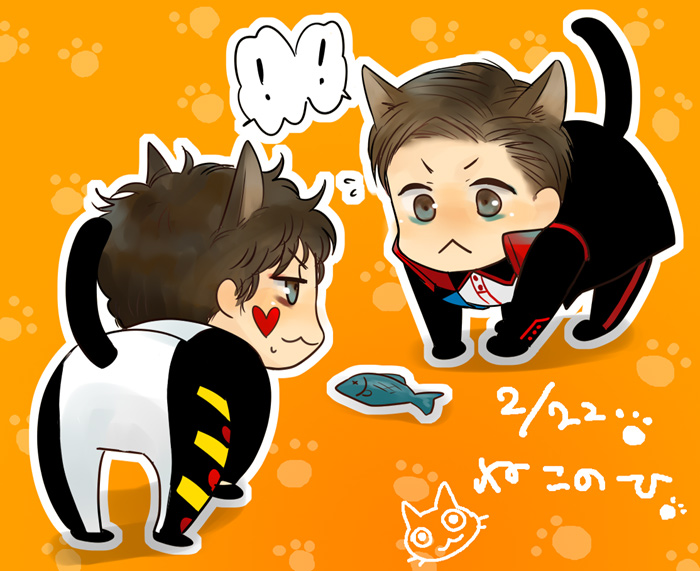 2017年～2019年の猫の日に描いたやつも 