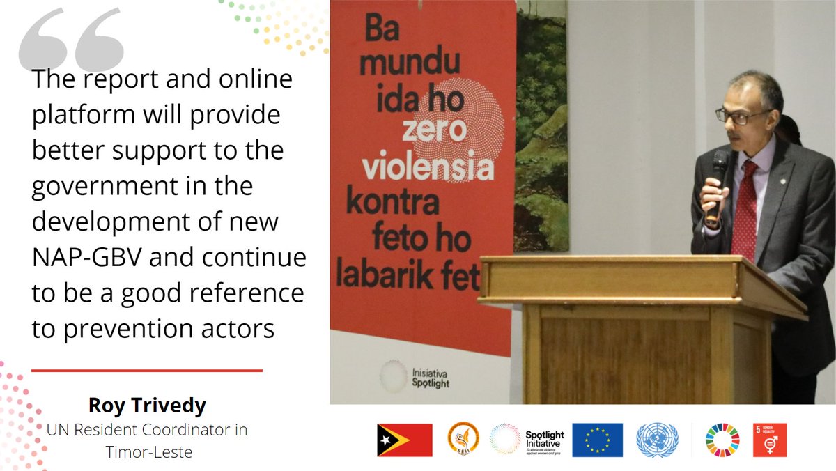 unwomenTL's tweet photo. Empowering prevention actors is crucial to achieving 🇪🇺-🇺🇳 @GlobalSpotlight goal to eliminate all forms of violence against women &amp; girls.

In partnership with @PlanTimorLeste  we are thrilled with the launch of assessment report &amp; online platform focused on violence prevention. https://t.co/RFUPel3ZZ7