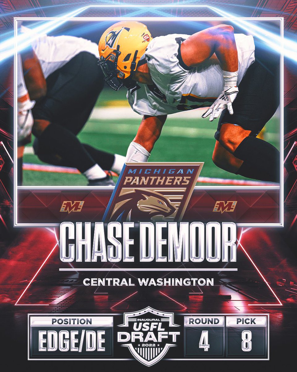 ChaseDeMoor's tweet photo. Look at God y’all! Beyond thankful, humble and excited to get to work with Coach Fisher and the rest of my teammates and staff! Thank you @USFL and @USFLPanthers for this amazing opportunity! Can’t wait to “Chase” down a Championship #LetsHunt https://t.co/K5RKifN3WU