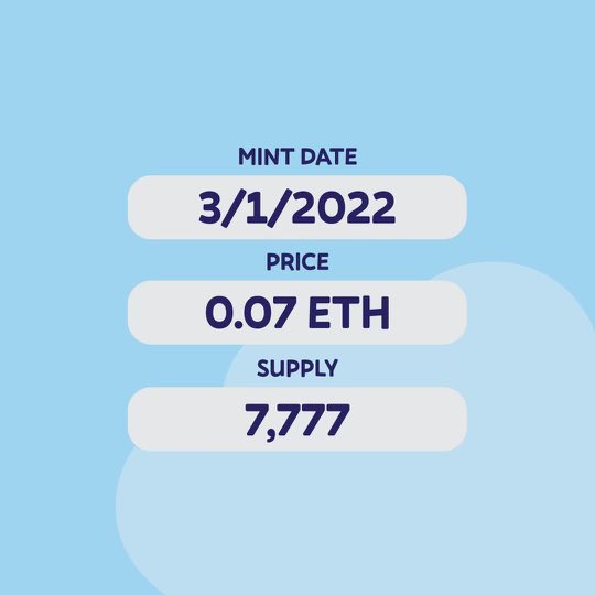 our mint date has been officially announced 🌈

keep an eye on our official twitter and discord for further announcements 🤝

3/1, see you there ☁️