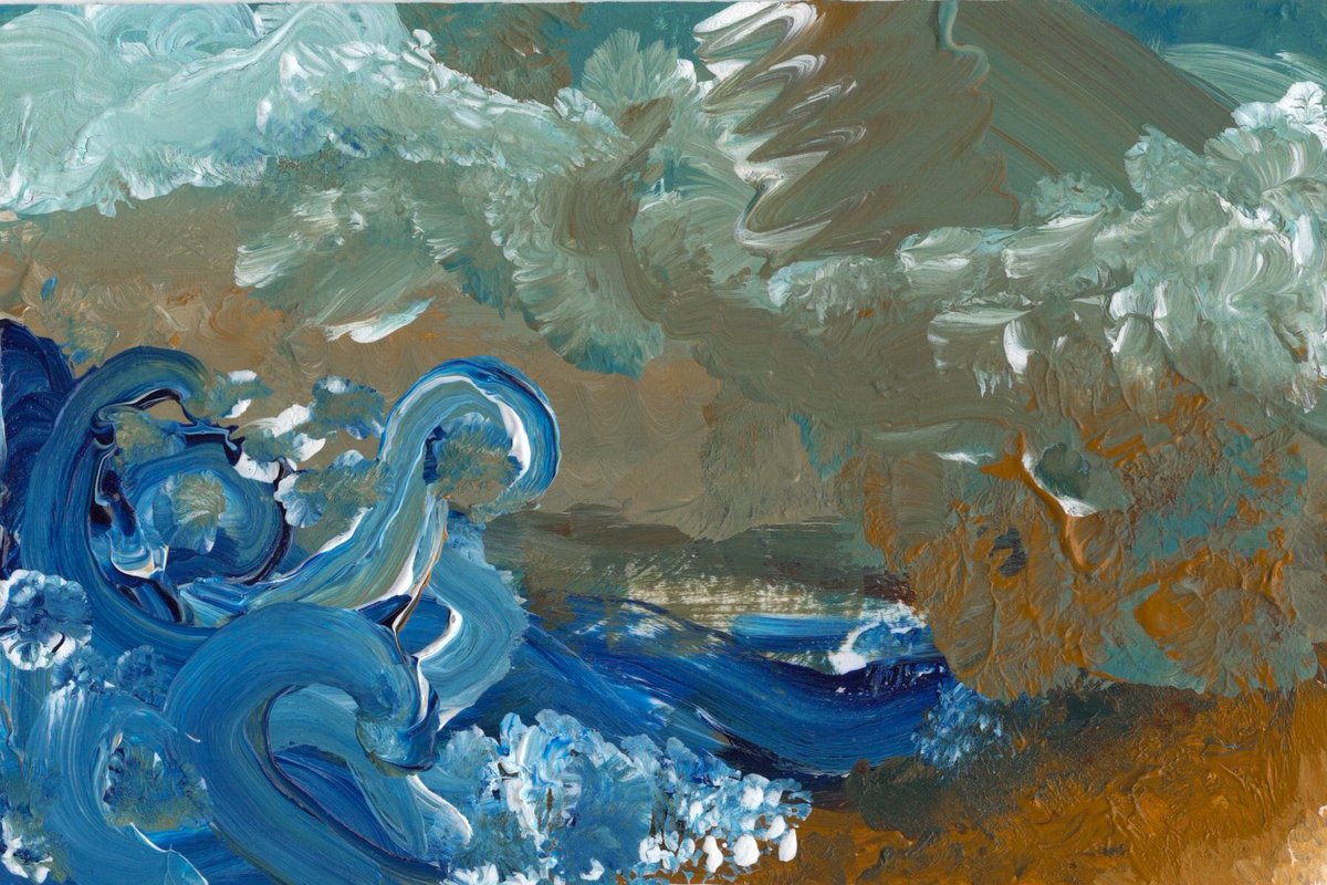 beelimekey's tweet photo. A little acrylic 4x6 I did on some glossy photo paper. I feel like this paper was a really nice smooth surface to play with textures. Hope you like it :D
🌊🎨🖌

#acrylic #minipainting #acrylicpainting #traditionalart https://t.co/LfVOD3Eeqc