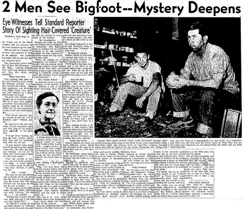 SaCha1689's tweet photo. The Bigfoot legend began in 1958, with a letter to the Humboldt Times about northern California loggers who'd discovered mysterious footprints as large as 24 inches long &amp; 8 inches wide. Some footprint casts contain claw marks, suggesting they came from bears. #WyrdWednesday https://t.co/dnrDqiEN6x
