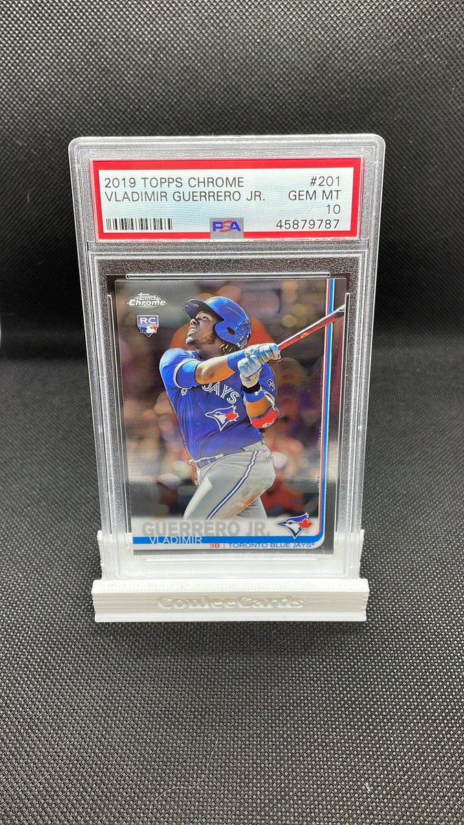 FREE GIVEAWAY TIME! 2019 Topps Chrome Vladimir Guerrero Jr ROOKIE PSA 10!

To enter:
1) Follow <a href="/CouleeCards/">Coulee Cards & Breaks</a> 
2) Retweet this tweet
3) Tag two fellow collectors
4) Winner announced on 2/27

Good luck to all! :)