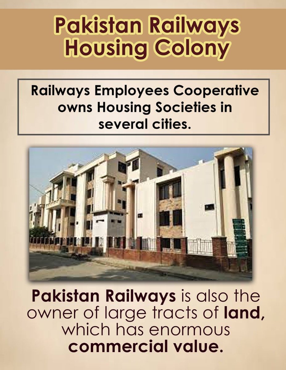 ShahparaSpeaks's tweet image. Pakistani railways is also the owner of large tracts of land which has enourmous commercial values
 #WelfareProjects