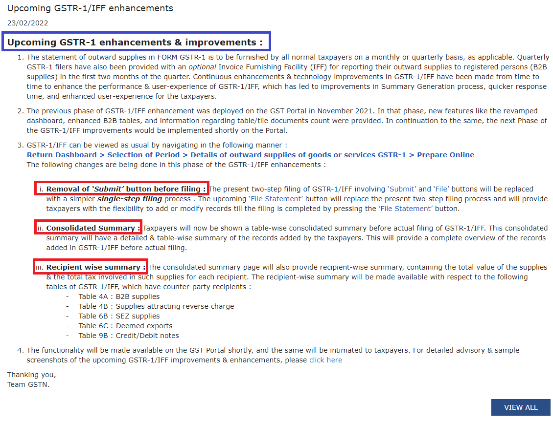 🔥Upcoming Improvements in GSTR-1 Return🔥 #GSTR #GSTR1 #GST #GSTUPDATES