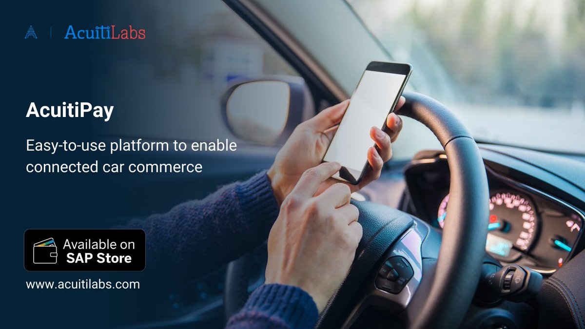 Acuiti__Labs's tweet image. #AcuitiPay provides a ready platform to enable connected vehicle commerce by using new-age #SAPtechnologies. The application is now available on SAP® Store. Have a look - bit.ly/36uxxyn  
#connectedcars @sapstore