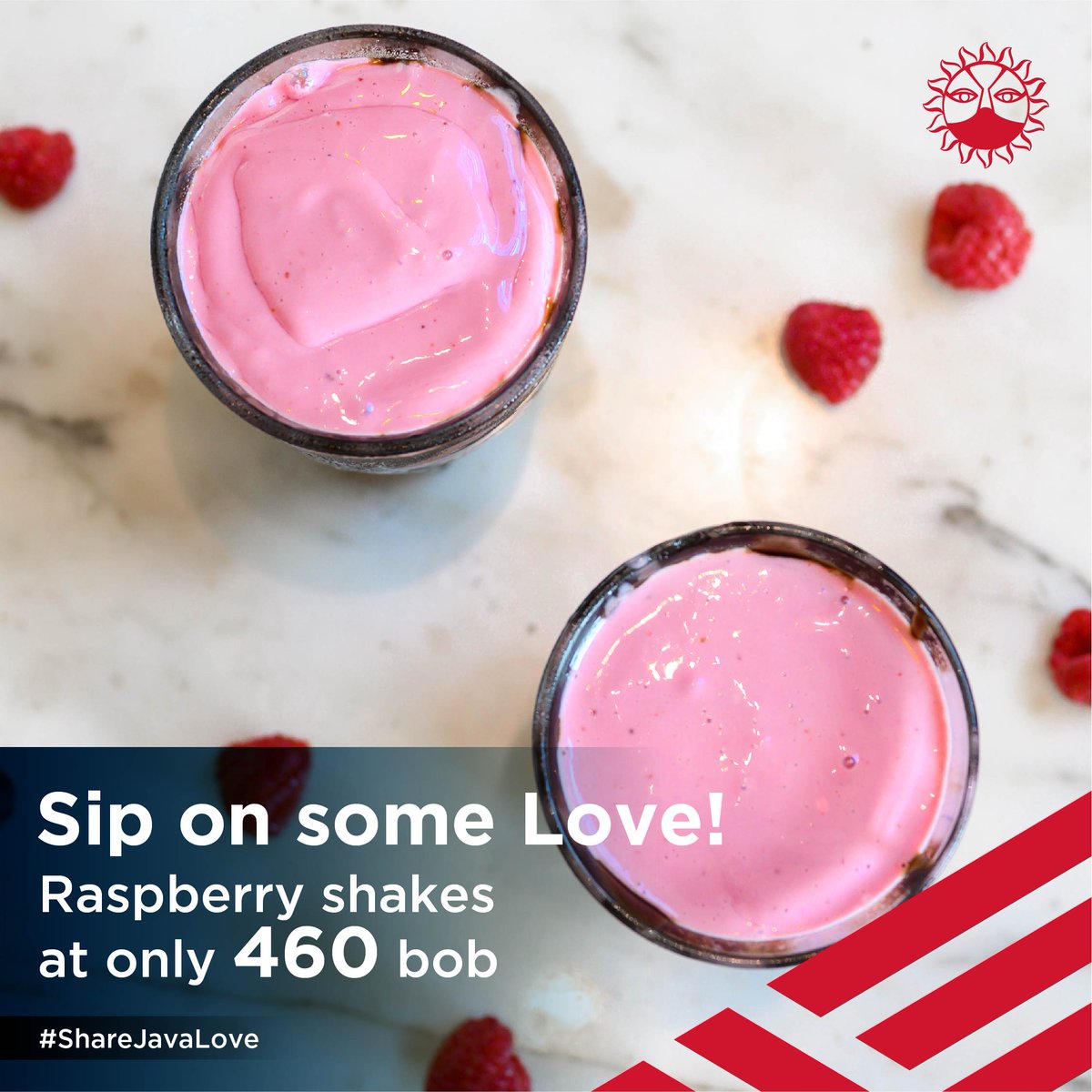 javahouseafrica's tweet image. You can still sip on this thick, rich, delicious and unforgettable raspberry shake for only 460/-. Available across all Java House branches & for delivery through food apps until February 28th. Thank us later. #ShareJavaLove ❤️ ❤️ ❤️ #JavaLove