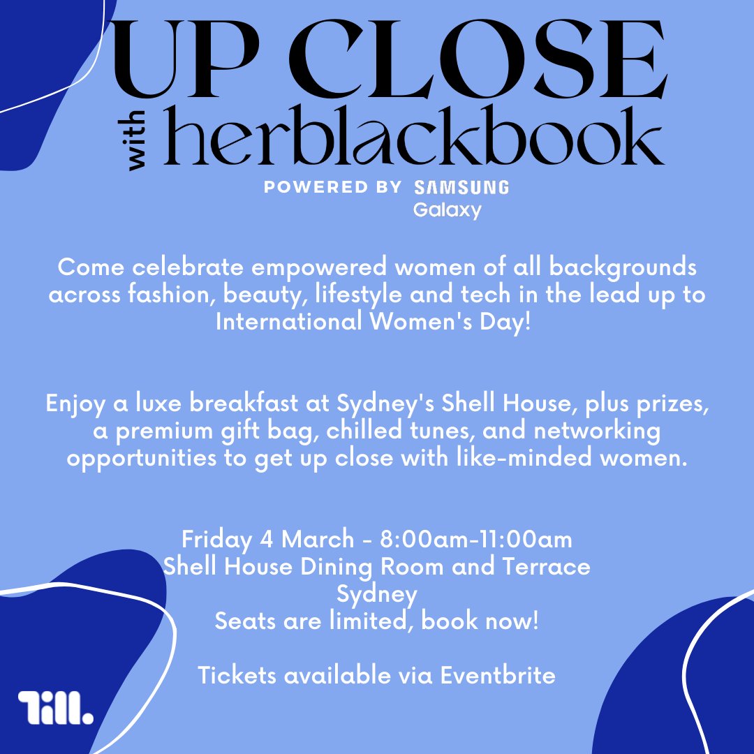 Join me for this IWD breakfast celebrating empowered &amp; entrepreneurial women, inclusivity &amp; equality. Get motivated with inspiring stories &amp; insights from women breaking barriers across: Fashion, beauty, health, tech and the lifestyle industry. loom.ly/DFUQb64