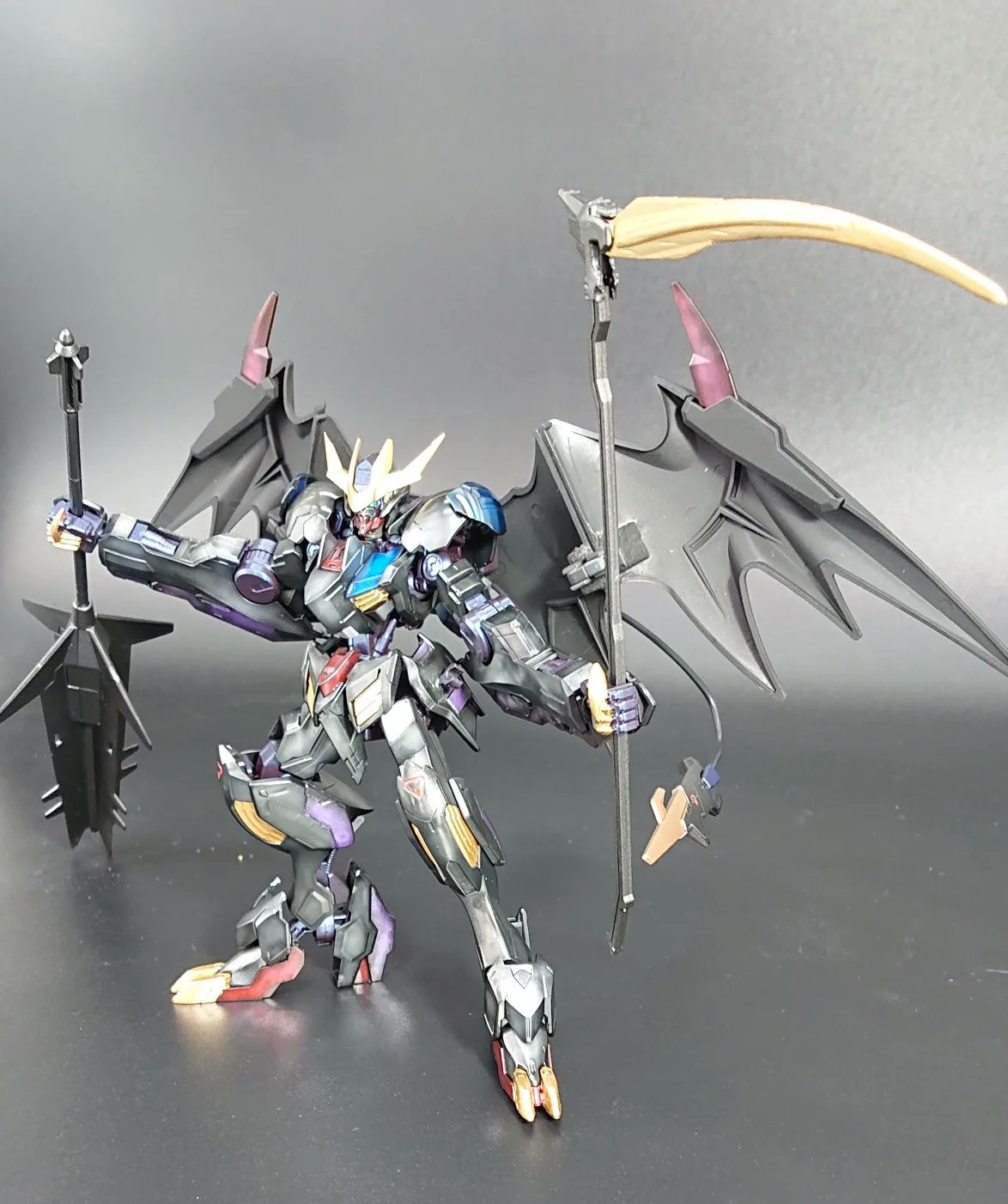 将人 Masato 初のミキシングでバルバトスルプスレクスとデスサイズヘル合体して塗装しました 悪魔のイメージで ガンプラ ガンプラミキシング ガンプラ好きと繋がりたい プラモ好きと繋がりたい Hgバルバトスルプスレクス バルバトス