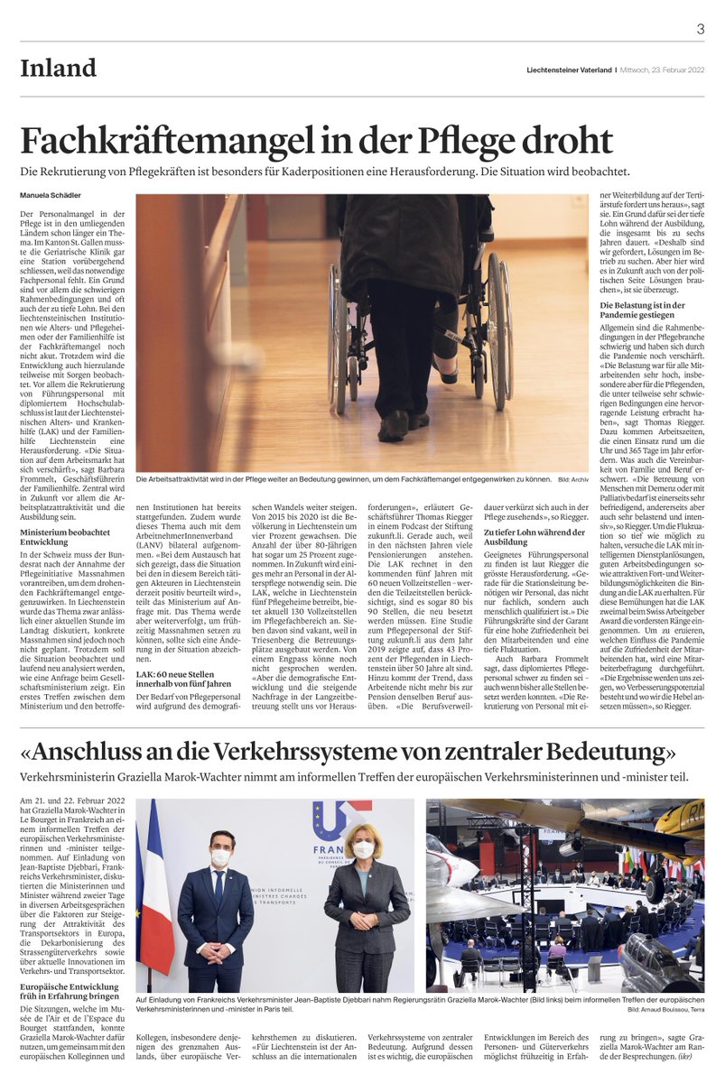 Gestern haben wir das Thema "Pflegekräftemangel" mit einer Schulklasse am Gymnasium diskutiert. Eine Schülerin hat gefragt: "Und was macht die Politik?" Gute Frage... 
Den Podcast zum Text gibt es hier. bit.ly/3p9IfAB